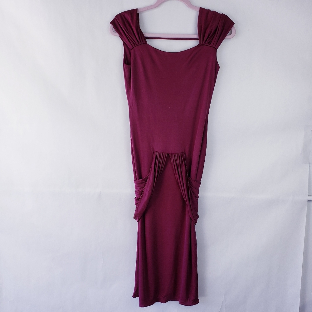 Apropos Womens Ruby Dress Off Shoulder Drop Front Stretch Size 8